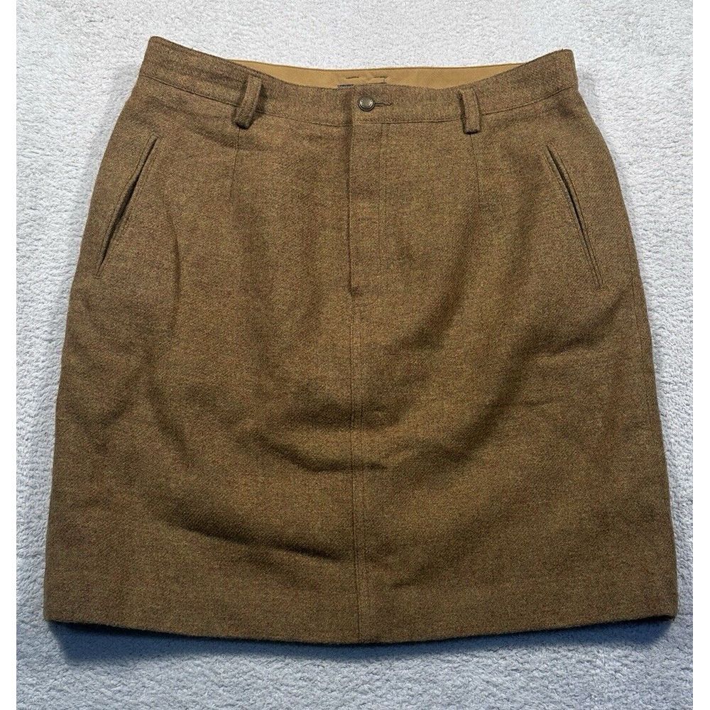 Vintage 80s LizWear Wool Mohair Pencil Skirt Women 14 Liz Claiborne EUC Pockets